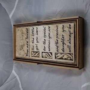 RK Productions Inc. Hand Cast Stone Plaque 10x5" You are Loved Daughter …
